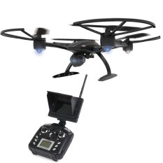 5.8Ghz FPV JXD 509G Headless Aerial 6Axis 4CH RC Quadcopter RTF 2Million Pixel Camera Drone With 4Pcs Extra Battery (Black) - Intl