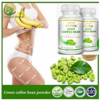 Gambar 2 Botol Hendel Exitox Green Coffee Bean Extract 500mg Diet SehatKopi Hijau Original