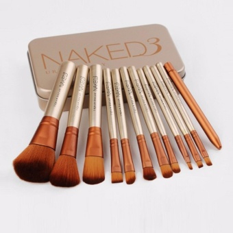 Anekaimportdotcom Brush Naked3 isi 12pcs, Jual Brush Set Murah, Kuas Make Up Set
