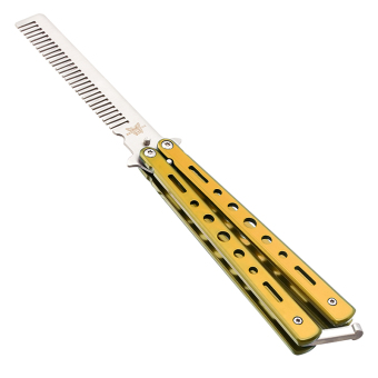 Benchmade Balisong Butterfly Comb / Sisir Lipat Stainless Steel - Gold Benchmade Balisong Butterfly Comb / Sisir Lipat Stainless Steel - Gold