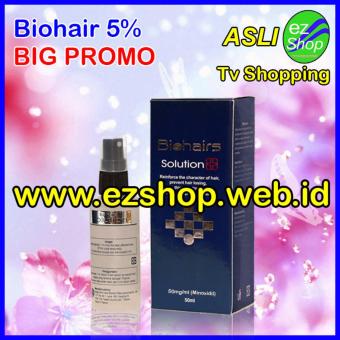 Gambar Biohairs Solution 5%   Tonic   Serum   Obat Penumbuh Rambut Alami (Biohair   Bio Hair   Hairs Shampoo)   Jaminan Asli EzShop   Ez Shop Tv Home Shopping Indonesia