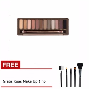 Gambar Bos Online N2 Pallete Eyeshadow Gratis Kuas Make up 5in1 1 Set