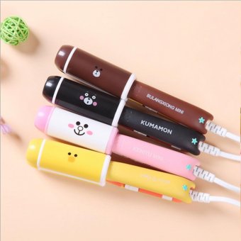 Gambar BUYINCOINS Creative Korea Cute Fruit Mini Electric HairStraightener and Curling Irons 220v 08 Kumamon   intl