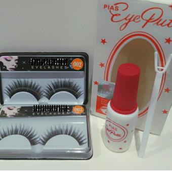 Gambar Cantique Eyelashes Bulu Mata 2 Pasang + Lem Pias Putih 1pc