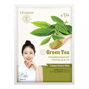 Gambar Celebon Collagen Essence Green Tea Mask 1 s