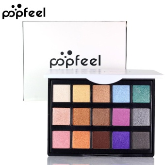 Cosmetic Matte Eyeshadow Cream Makeup Palette Shimmer Set 15 Colors Eyeshadow B - intl