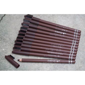 Gambar Davis Pensil Alis Sikat   Eyebrow Brown   Coklat   1 Pcs