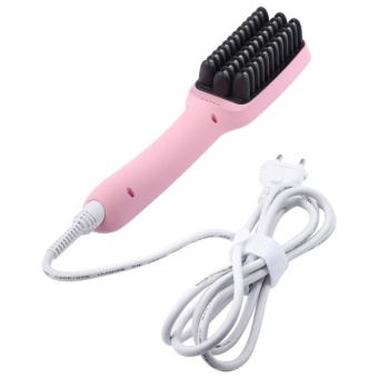 Electric Smooth Ceramic Hair Straightener Comb Flat Iron LCDStraight Brush - intl Electric Smooth Ceramic Hair Straightener Comb Flat Iron LCDStraight Brush - intl