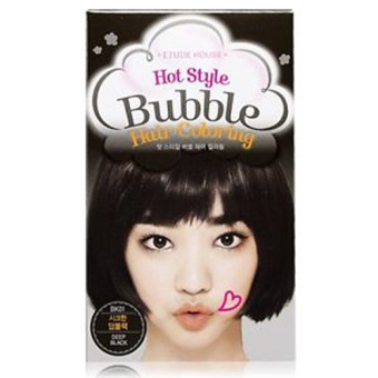 Gambar Etude Hot Style Bubble Hair Coloring 01 Deep Black   Cat Rambut Hair Color