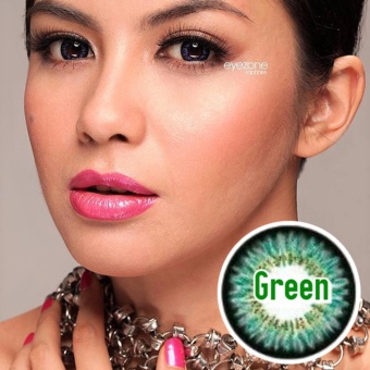 Gambar Eyezone Sapphire Softlens   Green + Gratis Lenscase