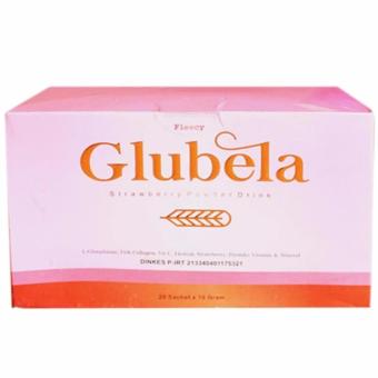 Gambar Fleecy Glubela Strawberry Powder Drink Original Whitening