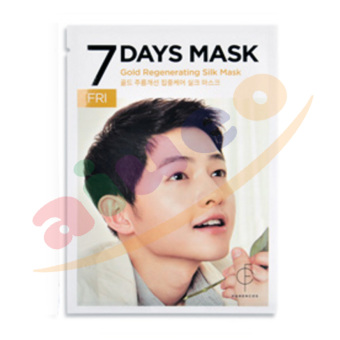 Gambar Forencos 7 Days Mask Song Jong Ki Friday Gold Regenerating Silk Mask   Masker Song Jongki   Jumat   1 Pcs