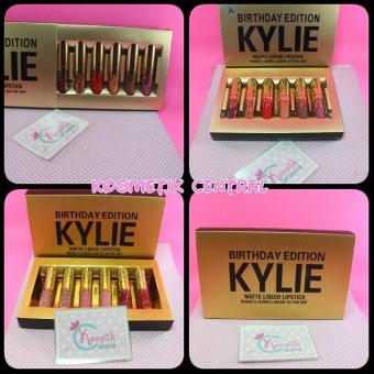 Gambar Kylie Matte Liquid Lipstick 6Pcs Gold Kylie Lip Kit Gloss