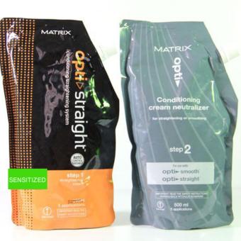 Matrix Opti Straight Obat Pelurus Rambut Paket / Set Step 1 = 500mL + Step 2 = 500 mL - Sensitized / Sensitive / Sensitif Matrix Opti Straight Obat Pelurus Rambut Paket / Set Step 1 = 500mL + Step 2 = 500 mL - Sensitized / Sensitive / Sensitif