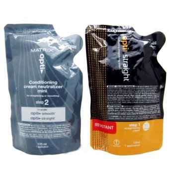 Matrix Opti Straight Obat Pelurus Rambut Resistant Mini 1 paket /set - 250 mL Matrix Opti Straight Obat Pelurus Rambut Resistant Mini 1 paket /set - 250 mL