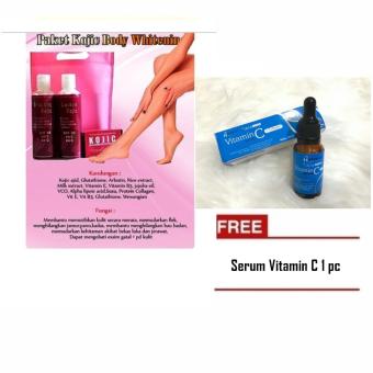 Gambar Mesh Paket Kojic Pemutih Badan 100% Original FREE serum Vitamin c 1pc