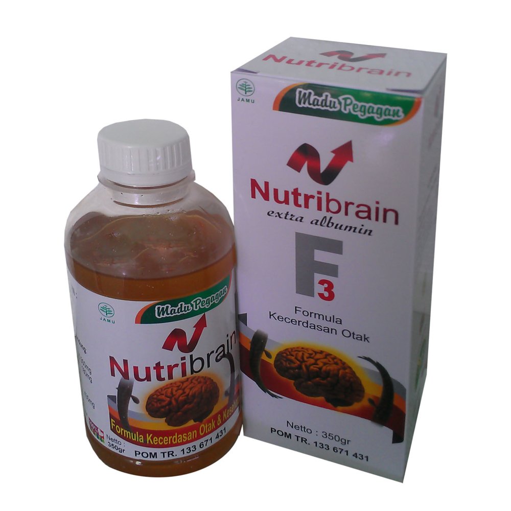 Nutribrain F3 Madu Pegagan Ektra Albumin - 350Gr ..