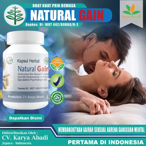 Obat Herbal Kuat Atasi Syahwat Lemah Akibat Gangguan Pikiran Stres Depresi - Natural Gain