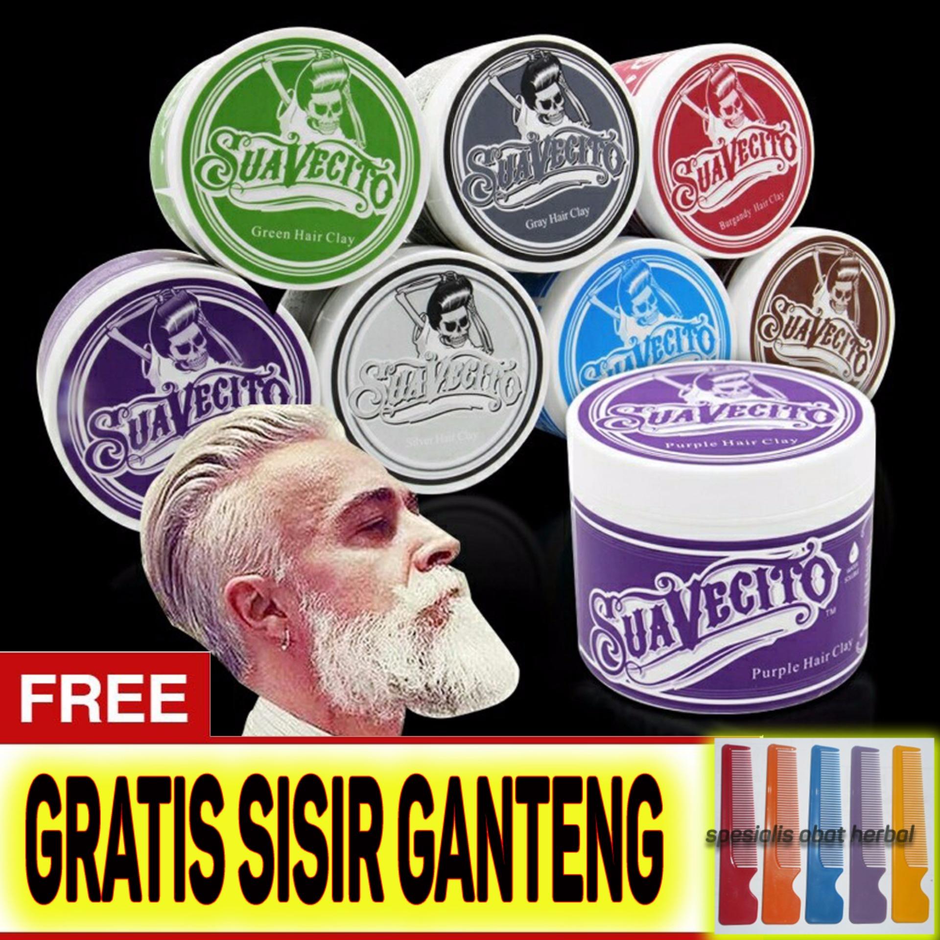 Original Suavecito Hair Pomade Murah Ganteng Maksimal Warna Waterbase Non Permanen - Gratis Sisir - Warna Ungu Original Suavecito Hair Pomade Murah Ganteng Maksimal Warna Waterbase Non Permanen - Gratis Sisir - Warna Ungu