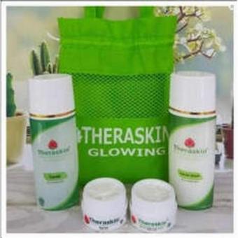 Gambar Paket Theraskin Glowing Cream   Pemutih Wajah Siang dan malam ORI BPOM