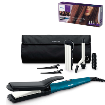 Philips HP-8698 Multi Styler - Hitam/Biru Philips HP-8698 Multi Styler - Hitam/Biru