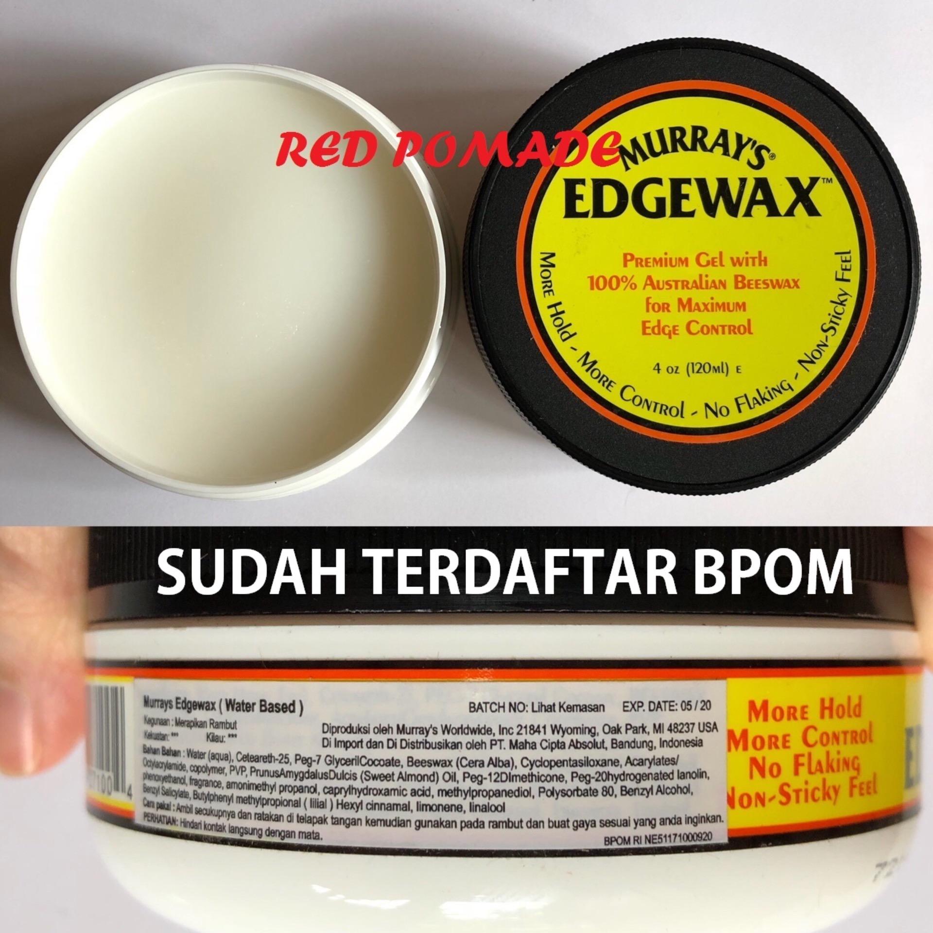Pomade Murray's Murrays Edgewax Waterbased 4 Oz Sudah BPOM + Free Sisir Saku Pomade Murray's Murrays Edgewax Waterbased 4 Oz Sudah BPOM + Free Sisir Saku