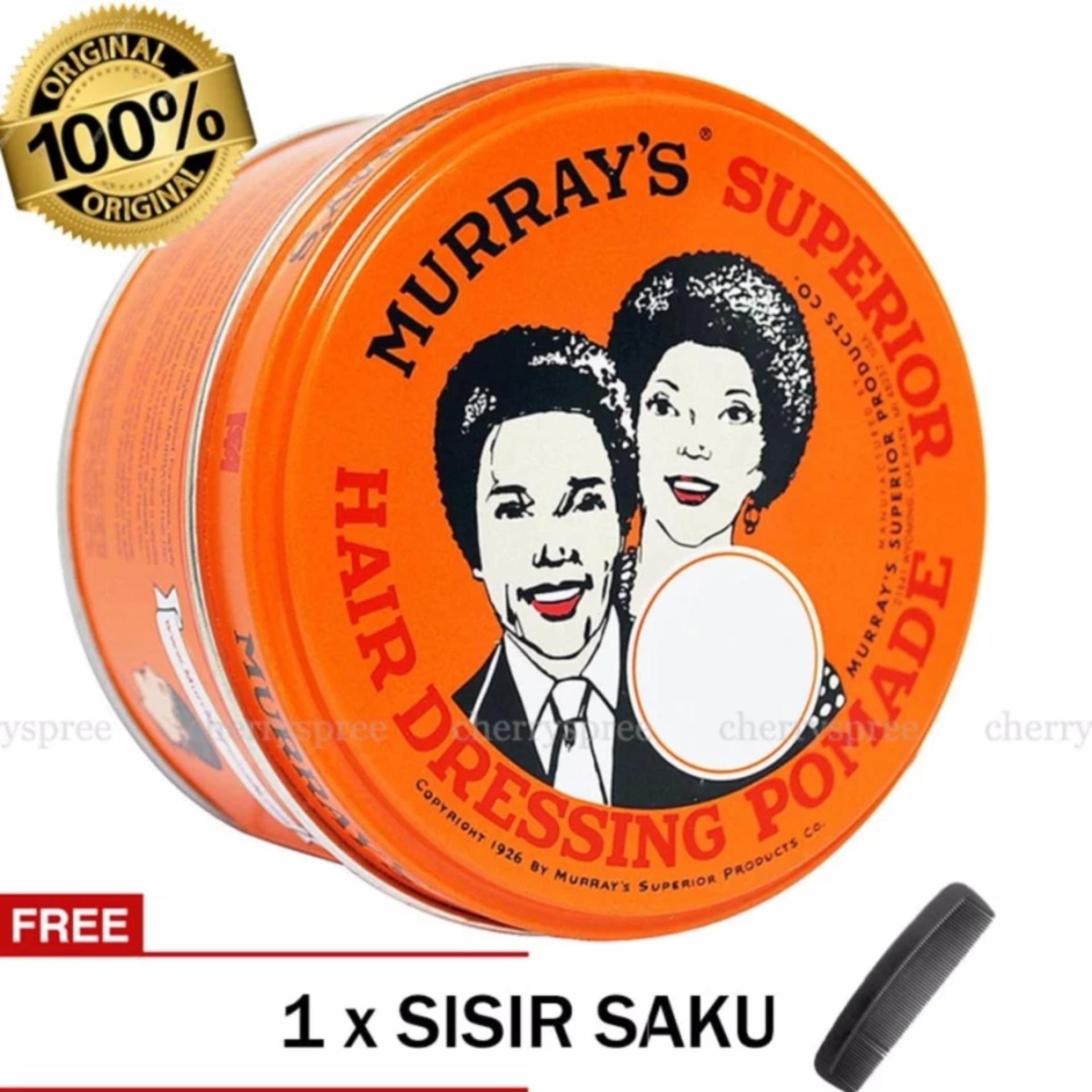 Pomade Murray's Superior 3 Oz Heavy Oilbased Hair Dressing Pomade/ Oil Based Paling Keras Strong Orange - 85gram Pomade Murray's Superior 3 Oz Heavy Oilbased Hair Dressing Pomade/ Oil Based Paling Keras Strong Orange - 85gram