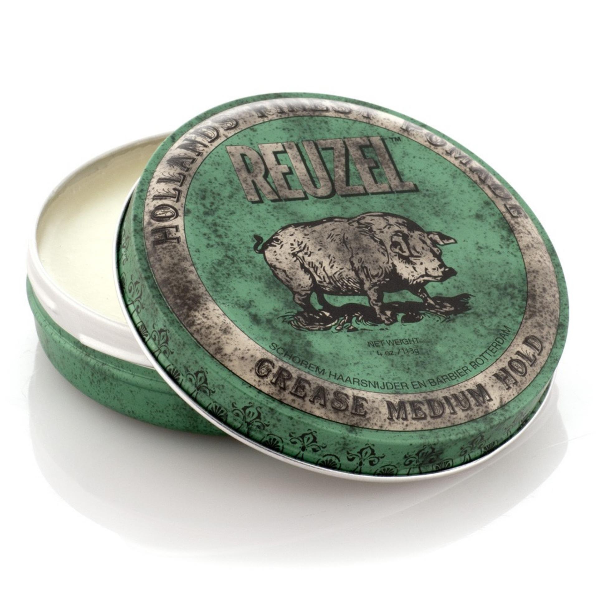 Pomade Reuzel Green Hijau Grease Medium Hold Oilbased Oil Based 4 Oz - Made in Holland + Free Sisir Saku Pomade Reuzel Green Hijau Grease Medium Hold Oilbased Oil Based 4 Oz - Made in Holland + Free Sisir Saku