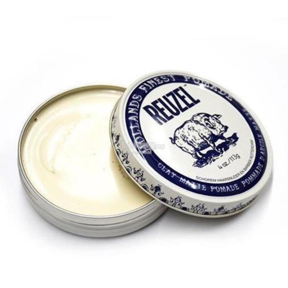 Pomade Reuzel White Clay Matte Matt Strong Hold 4 Oz - Made in Holland + Free Sisir Saku Pomade Reuzel White Clay Matte Matt Strong Hold 4 Oz - Made in Holland + Free Sisir Saku