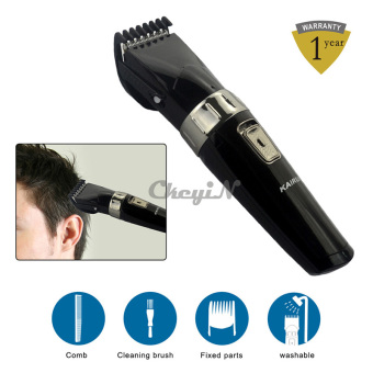 Portable Electric Hair Clipper Rechargeable Hair Trimmer WashableShaving Machine Low Noise Trimmer Perfect for Kid with Brush - intl Portable Electric Hair Clipper Rechargeable Hair Trimmer WashableShaving Machine Low Noise Trimmer Perfect for Kid with Brush - intl