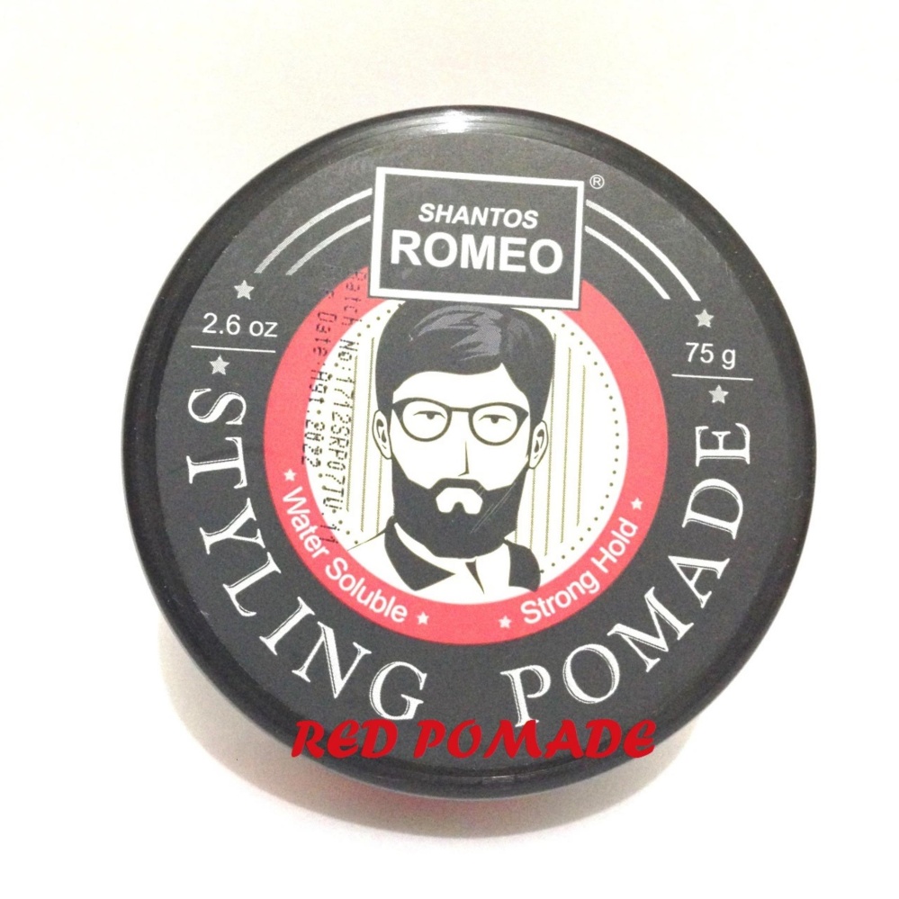 SHANTOS ROMEO STYLING POMADE STRONG HOLD WATERBASED WATER BASED 2.6 OZ SUDAH BPOM+ FREE SISIR SAKU SHANTOS ROMEO STYLING POMADE STRONG HOLD WATERBASED WATER BASED 2.6 OZ SUDAH BPOM+ FREE SISIR SAKU