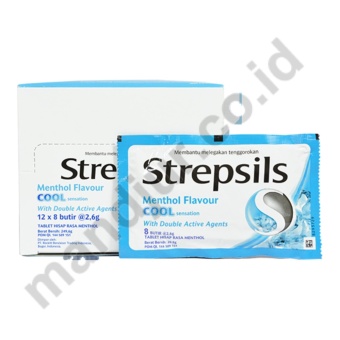 Strepsils (Menthol Flavor) Dus Isi 12 Sachet - Pelega Tenggorokan Maret 2019 - 4 Strepsils (Menthol Flavor) Dus Isi 12 Sachet - Pelega Tenggorokan - 4