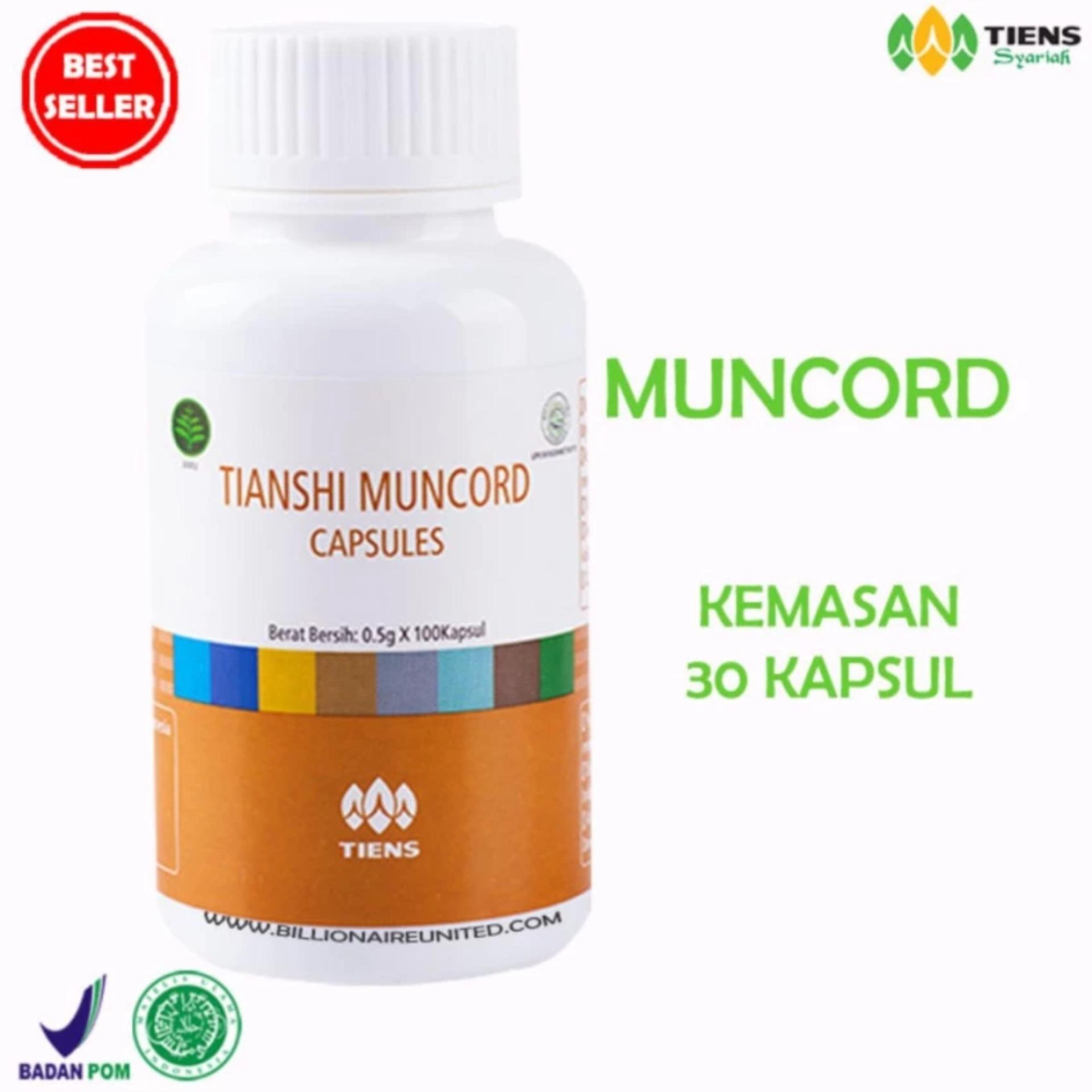 Tiens Muncord Cordyceps Capsule - Obat Kuat - Stamina - Vitamin Imunitas / Daya Tahan Tubuh Tianshi Ori - 1 Botol isi 30 Kapsul