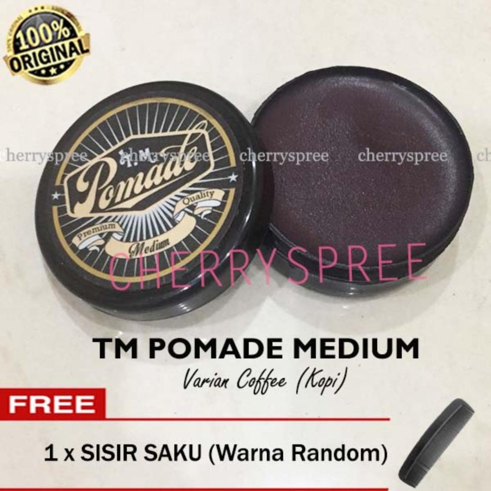 TM Pomade Medium Minyak Rambut Styling Rambut 55gram Varian Coffee Kopi TM Pomade Medium Minyak Rambut Styling Rambut 55gram Varian Coffee Kopi