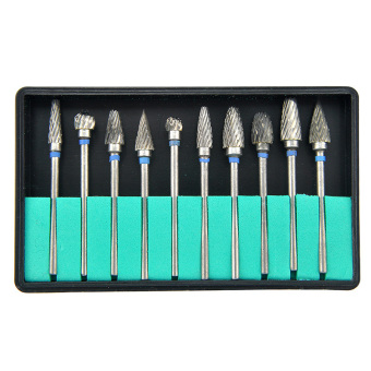 Gambar Tungsten Burs bor gigi Dental Laboratorium duri 10buah bungkus(...)