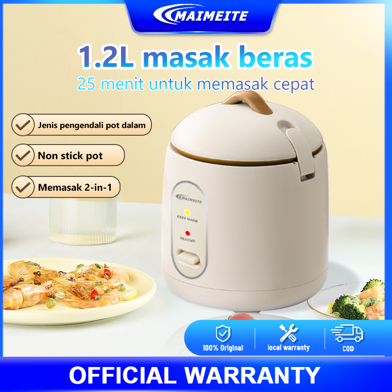 MAIMEITE Rice Cooker Mini Multifunctional Mini Rice Cooker Non-stick pot 0.8L rice cooker