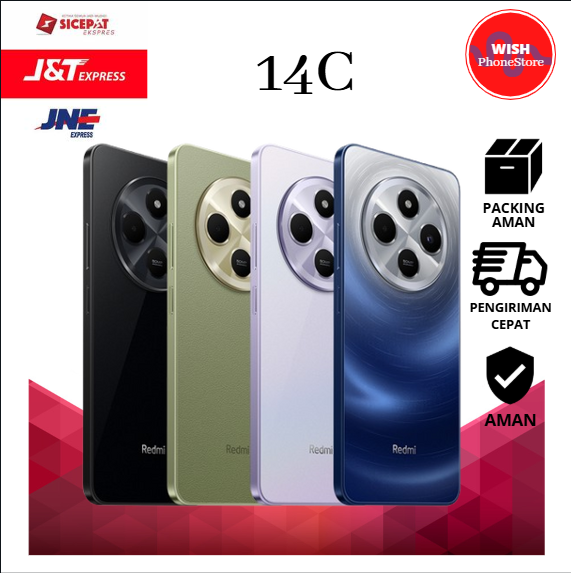 HP REDMI 14C 8/256GB SECONDHAND LIKE A NEW TERJAMIN DAN TERPERCAYA Harga 1,099,000 rupiah*Gratis Ongkir