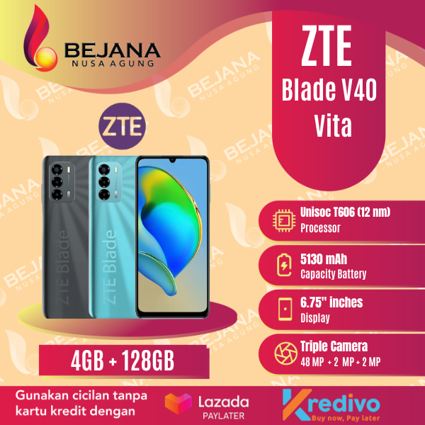 ZTE Blade V40 Vita Smartphone ( Ram 4GB / Rom 128GB ) Garansi Resmi Harga  2,255,000 Ringgit*Penghantaran Percuma
