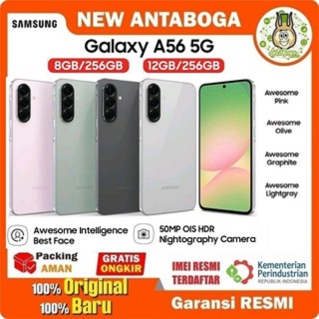 SAMSUNG Galaxy A56 8/256 & 12/512 GB Garansi Resmi Harga  5,500,000 Ringgit*Penghantaran Percuma