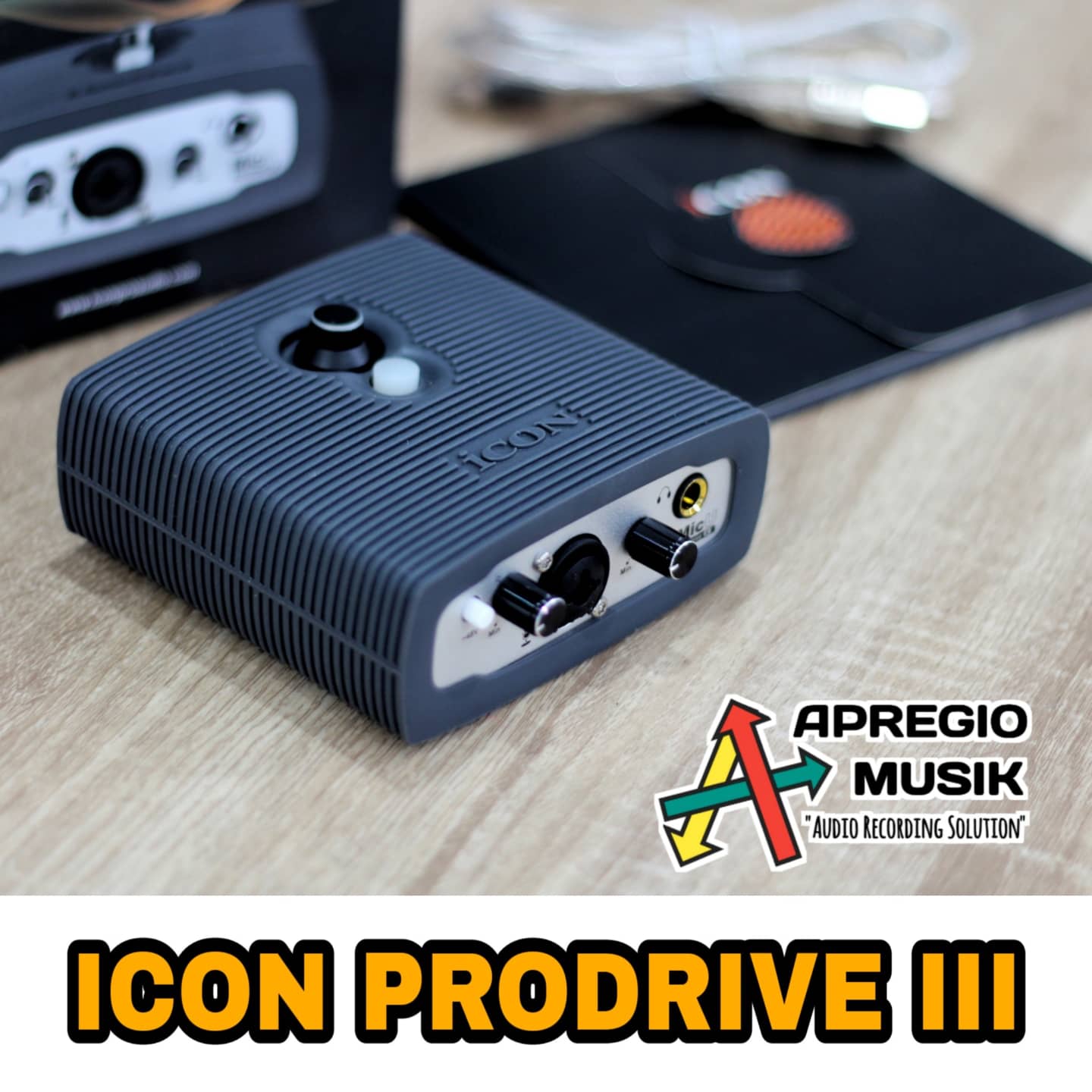 Interface de Áudio Icon MicU Live Pro Drive III