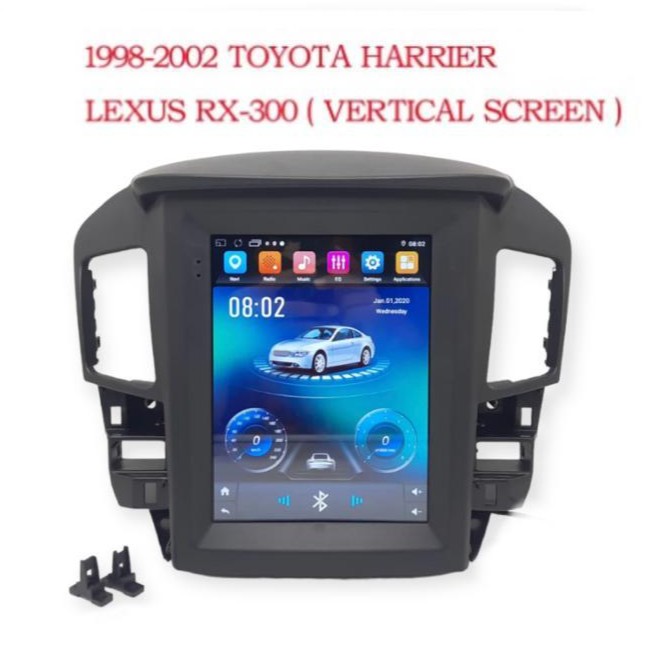 Frame Vertical 9.7 inch Toyota Harrier / Lexus RX300 1998 - 2002 Panel Head Unit Android Harga  2,755,000 Ringgit*Penghantaran Percuma