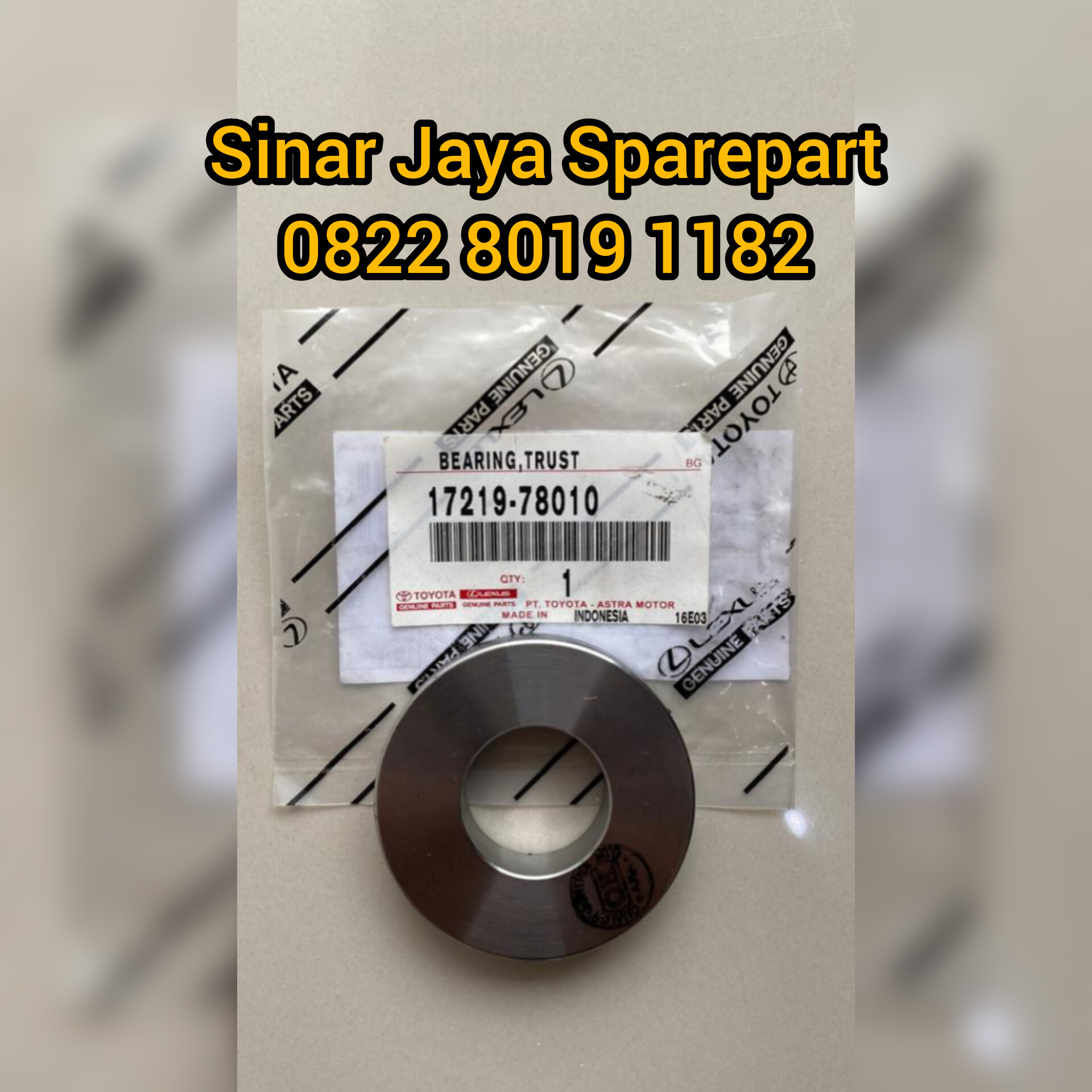 Spacer Pulley Crankshaft Toyota Dyna 110 130 Hino Dutro 110 130 Original 17219-78010 Harga 250,000 rupiah*Gratis Ongkir