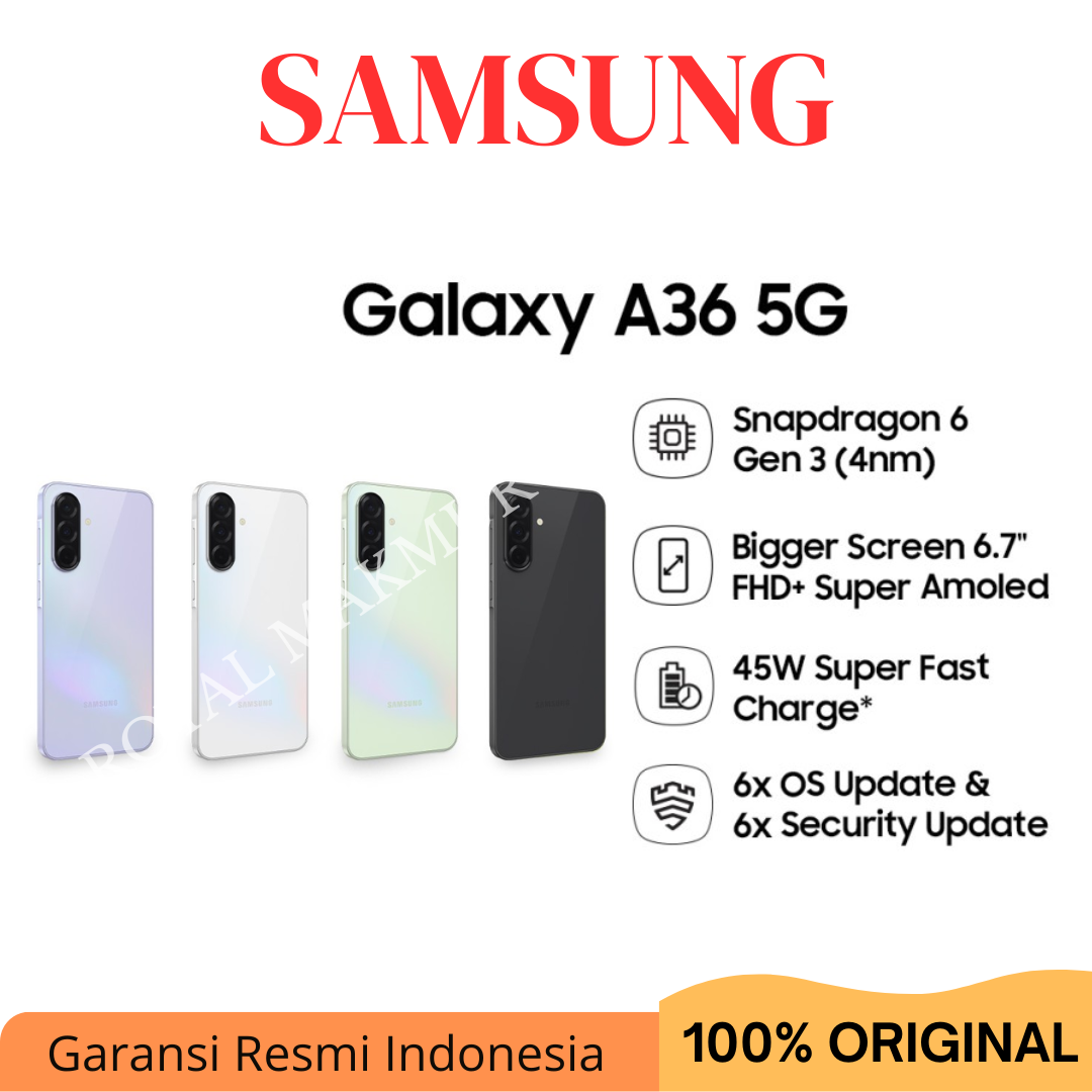 Samsung Galaxy A36 5G [8/256GB] Garansi Resmi Harga  4,575,000 Ringgit*Penghantaran Percuma