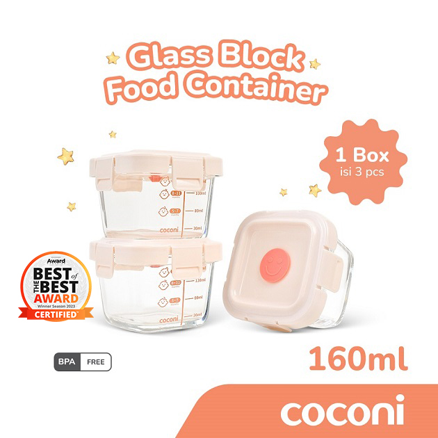 COCONI Pop Up Airtight Food Container, Toples Susu Bubuk Kedap