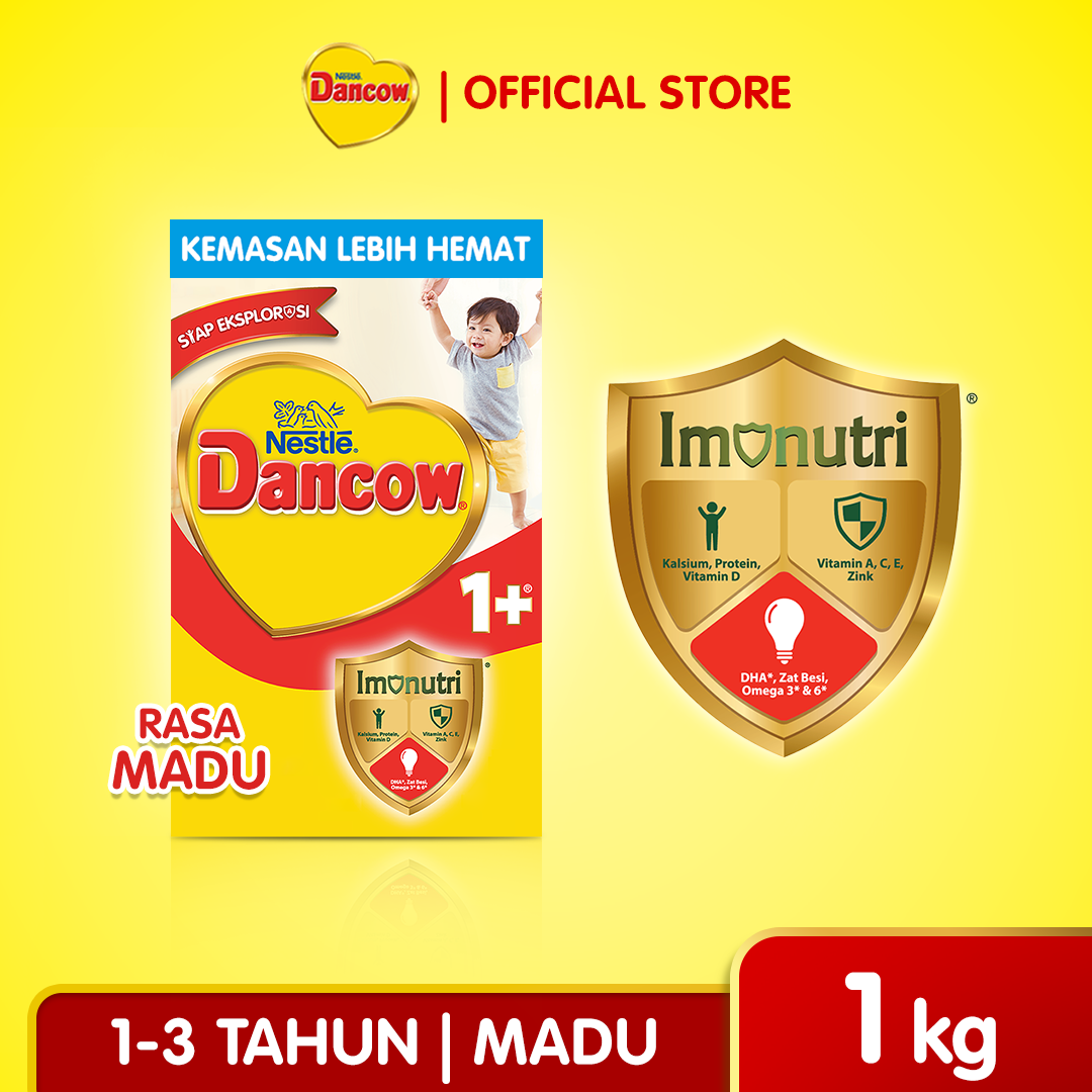 Nestlé Dancow 1+ Honey Flavor Growth Milk for Children 1-3 Years 1kg Harga 105,200 rupiah*Gratis Ongkir