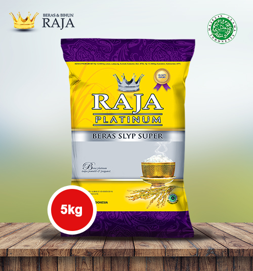 Raja Platinum Beras 5kg Harga 79,100 rupiah*Gratis Ongkir