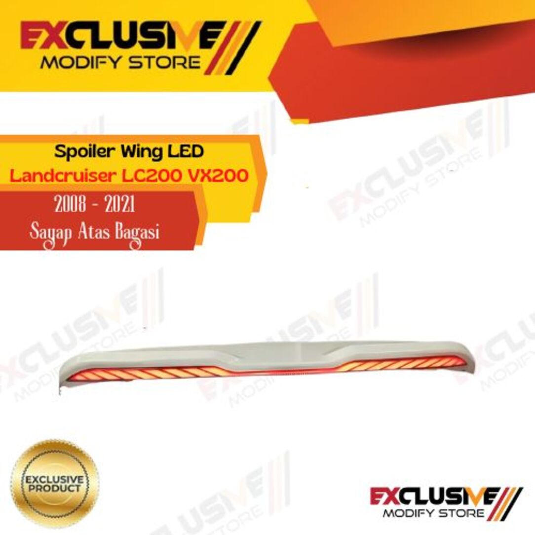Spoiler wing led Landcruiser LC200 vx200 2008 - 2021 Harga 7,299,000 rupiah*Gratis Ongkir
