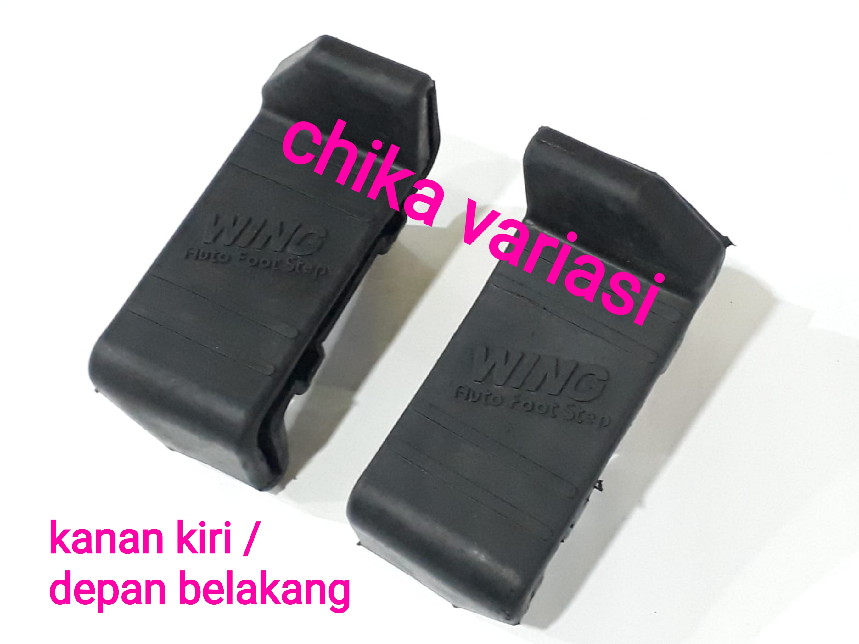 Ujung tutup footstep injakan samping mobil toyota kijang model wing bahan full karet kotak Harga 60,000 rupiah*Gratis Ongkir