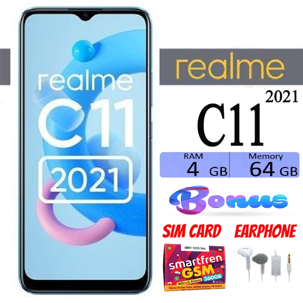 REALME C11 2021 RAM 2/32 GB & 4/64 GB Sein Like New - Bergaransi Giá 850,000 Đồng*Miễn phí vận chuyển