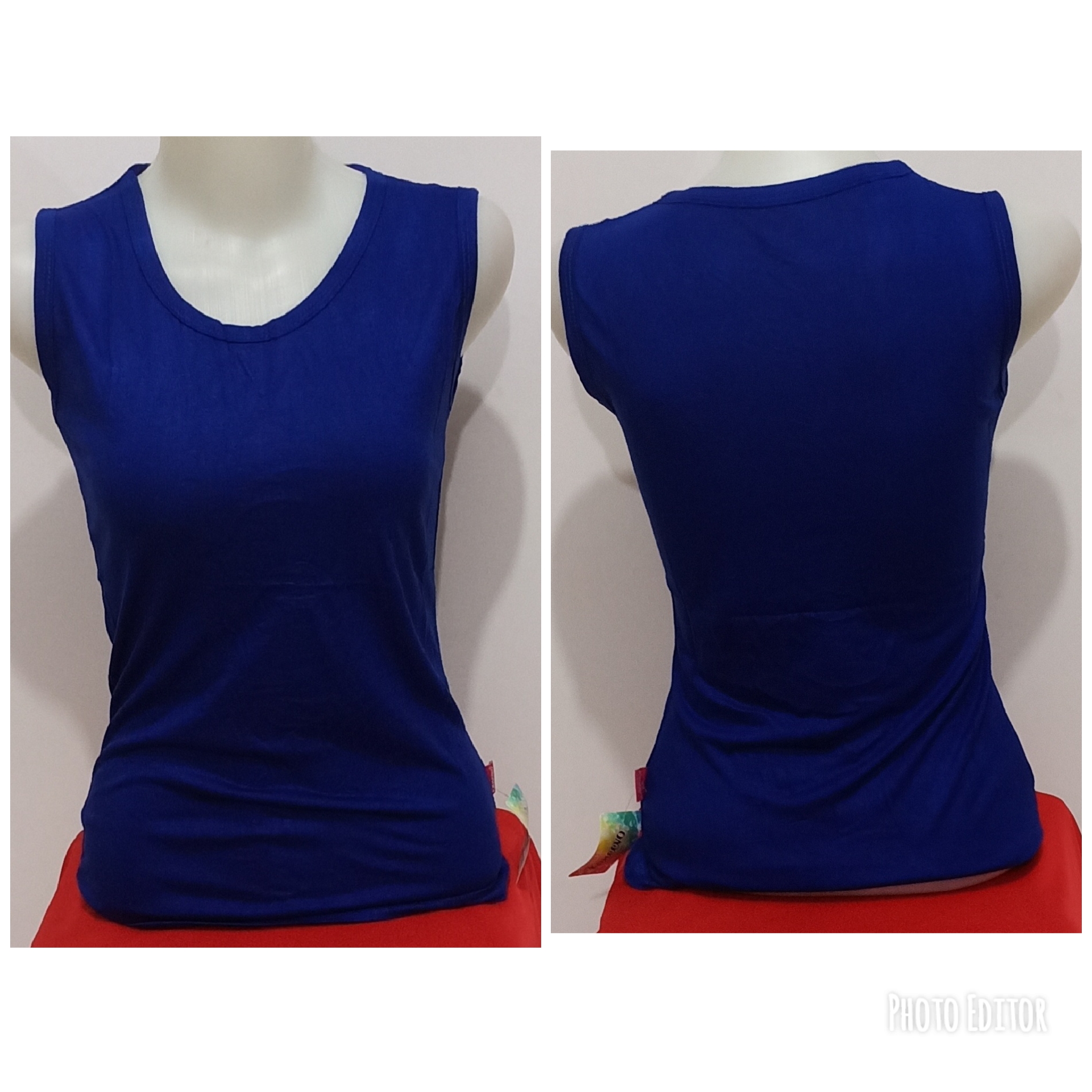 Atasan Kaos Tanktop Singlet Wanita Kaos Tanpa Lengan Salur Kecil Lazada Indonesia